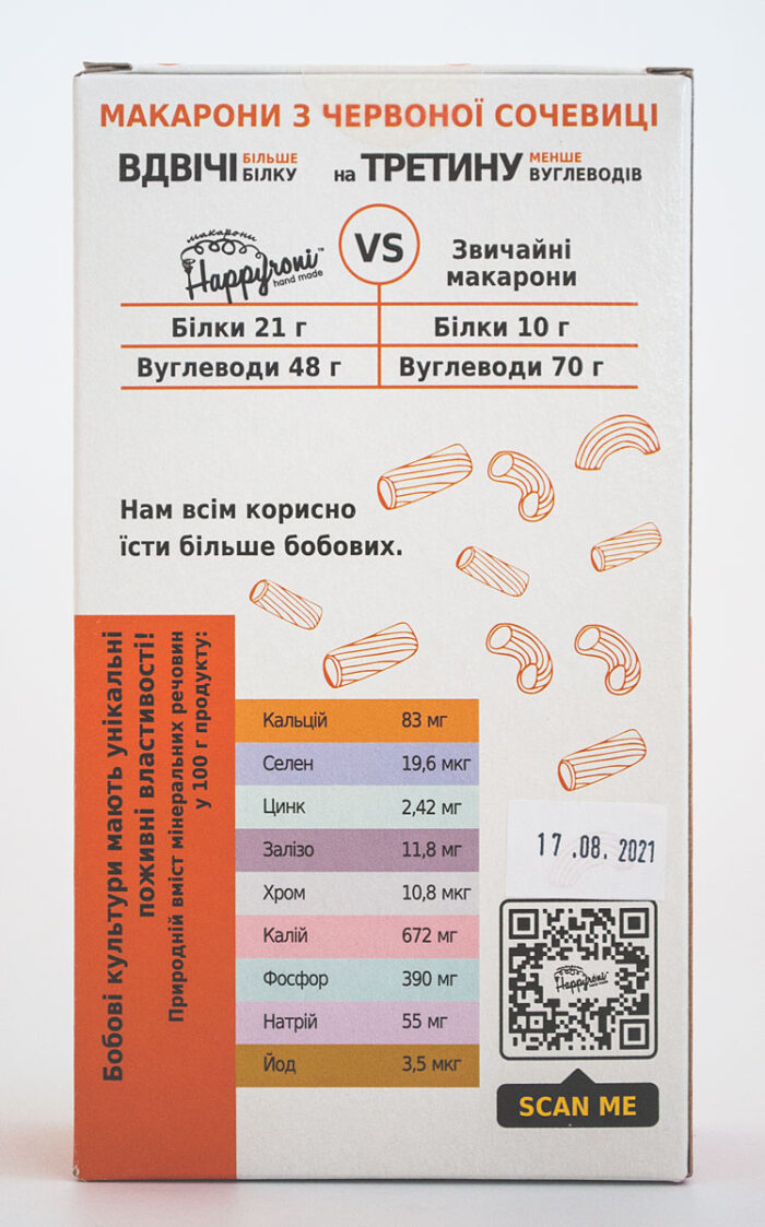 Макароны из красной чечевицы